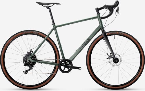 Triban Gravel Bike 120 – Disc Brakes, Carbon fork, 1×10 speed 