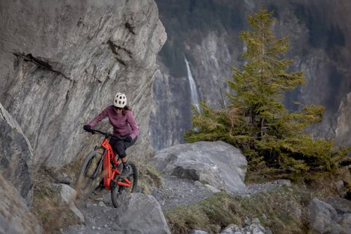 ROCKRIDER 29″ Full Suspension Electric Mountain Bike E-Expl 520 S  - Thumbnail 4