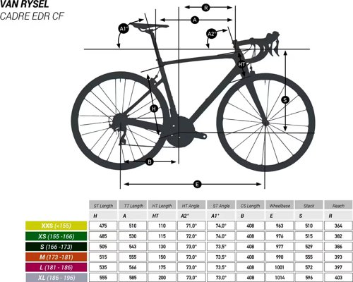 VAN RYSEL Men’s Road Bike EDR CF Ultegra  - Thumbnail 5