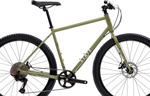 State Bicycle Co. 4130 All-Road Flat Bar Matte Olive 650b  - Thumbnail 2