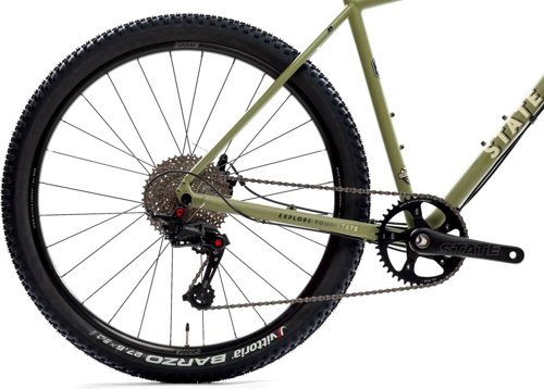 State Bicycle Co. 4130 All-Road Flat Bar Matte Olive 650b  - Thumbnail 3