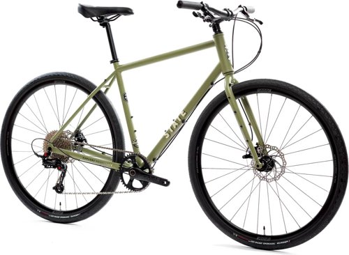 State Bicycle Co. 4130 All-Road Flat Bar Matte Olive 650b  - Thumbnail 6
